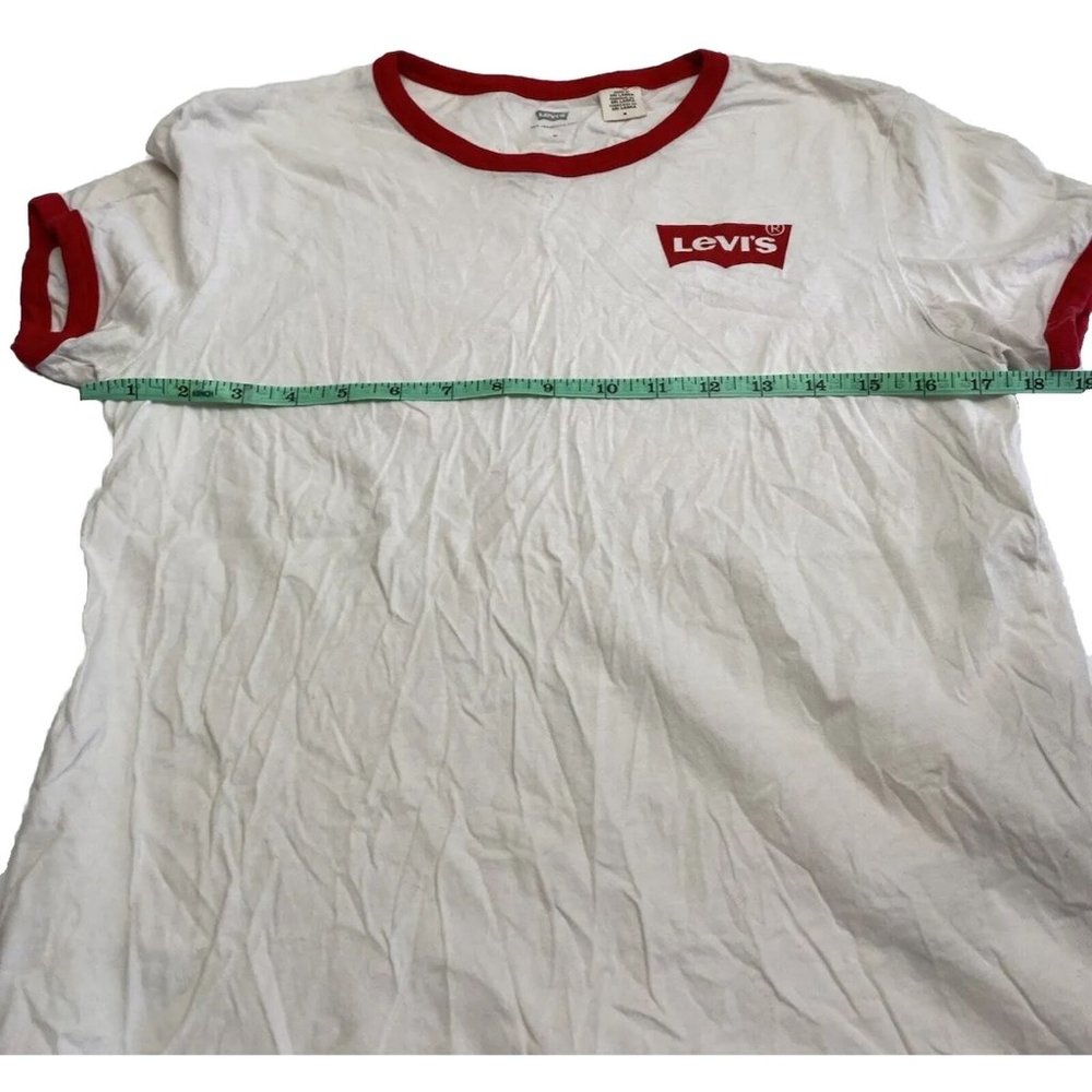 Classic Levi's White & Red Ringer Tee - Picture 4 of 11